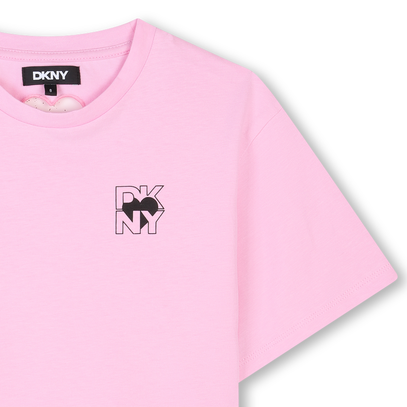 Short-sleeved cotton T-shirt DKNY 
                        GIRL