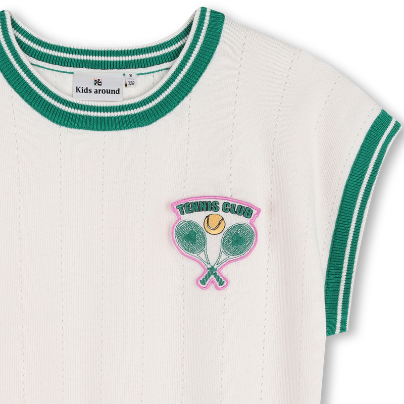 Short-Sleeved Sweater KIDS AROUND 
                        GIRL