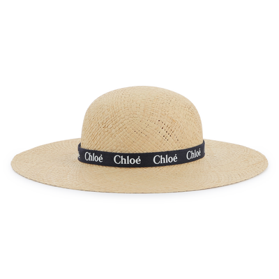 Logo raffia hat