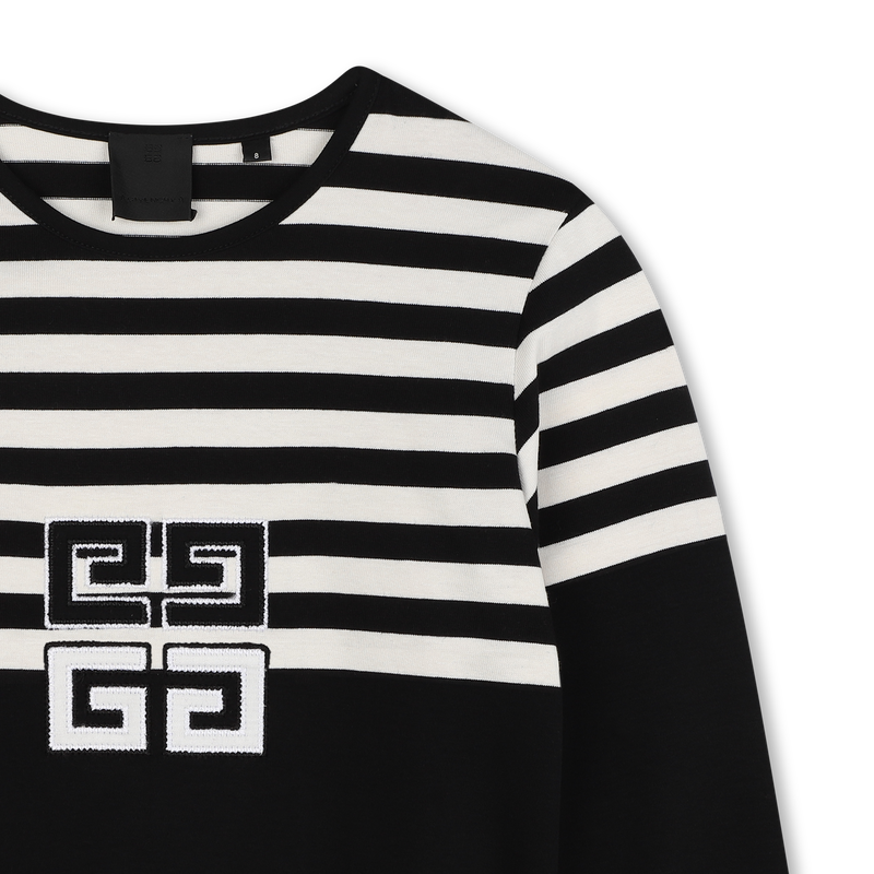 Striped Cotton T-Shirt GIVENCHY 
                    GIRL