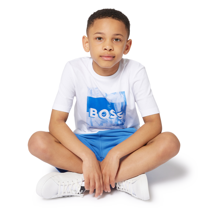 Short-sleeved cotton T-shirt BOSS 
                        BOY