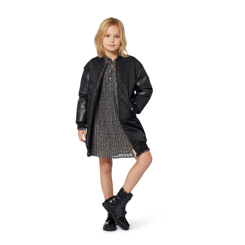 Long sleeve pleated dress MICHAEL KORS 
                    GIRL