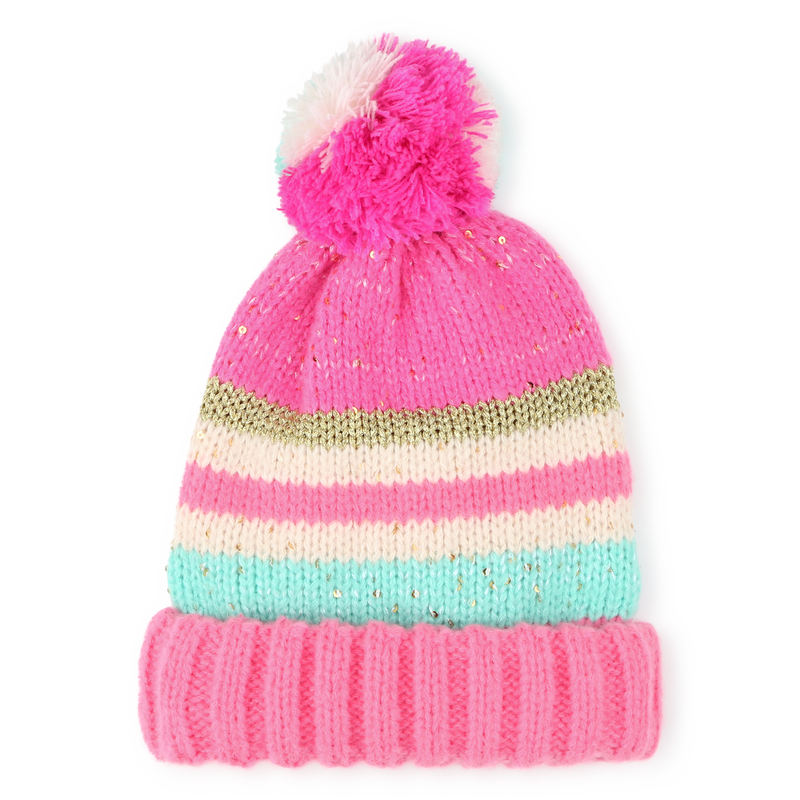 Striped Pom-Pom Hat BILLIEBLUSH 
                        GIRL