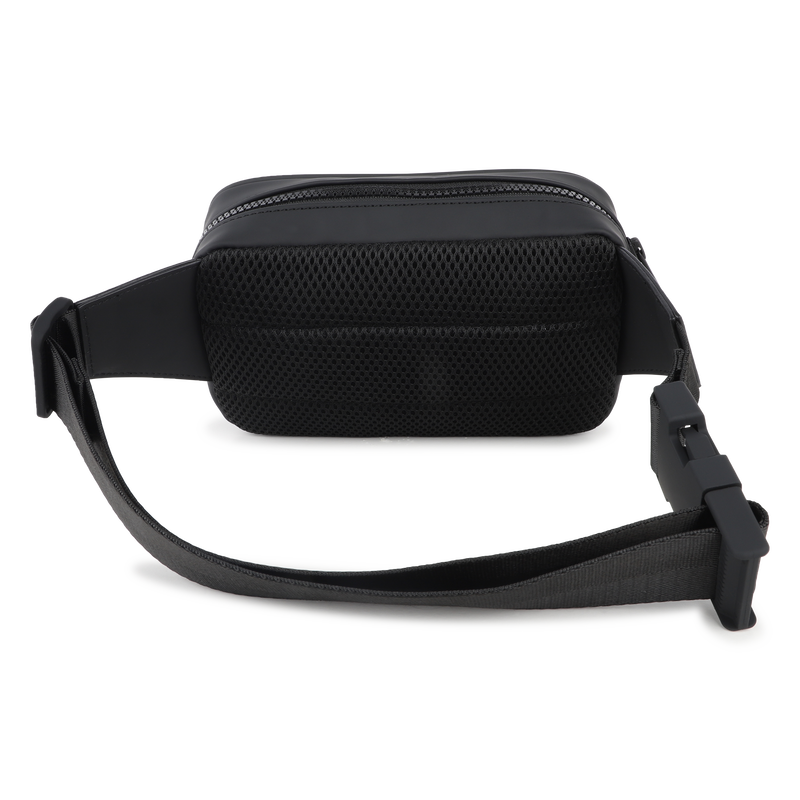 Fanny pack in rubber-effect coated textile KARL LAGERFELD KIDS 
                        BOY