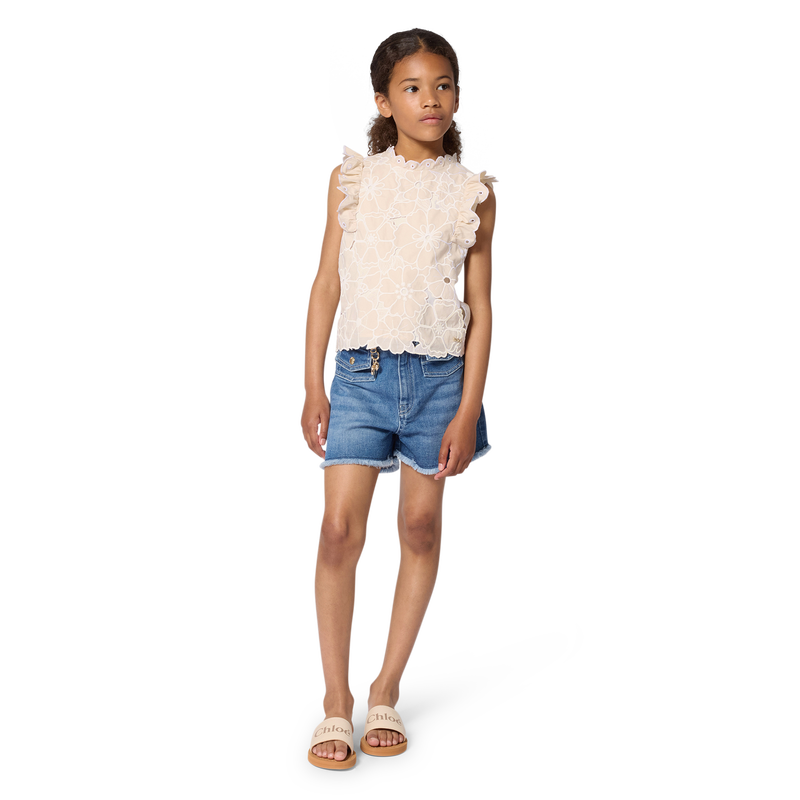 Floral Embroidery T-Shirt CHLOE 
                        GIRL