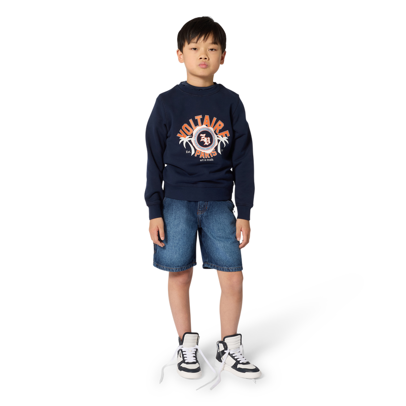 DENIM BERMUDA SHORTS ZADIG & VOLTAIRE 
                    BOY