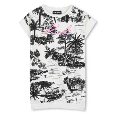Short-Sleeved Dress KARL LAGERFELD KIDS GIRL