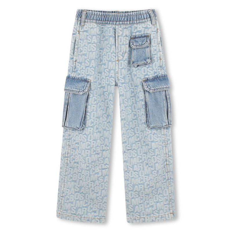 Cotton denim cargo trousers MARC JACOBS 
                        BOY