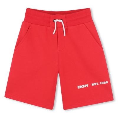 Cotton fleece Bermuda shorts DKNY BOY