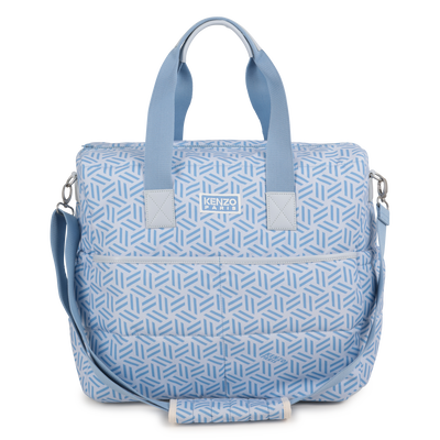 Quilted diaper bag in printed poplin KENZO KIDS UNISEX