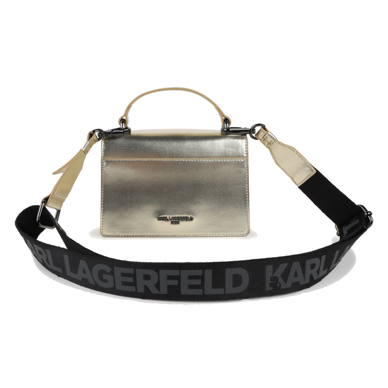 Handbag in fine-grained coated textile KARL LAGERFELD KIDS 
                    GIRL
