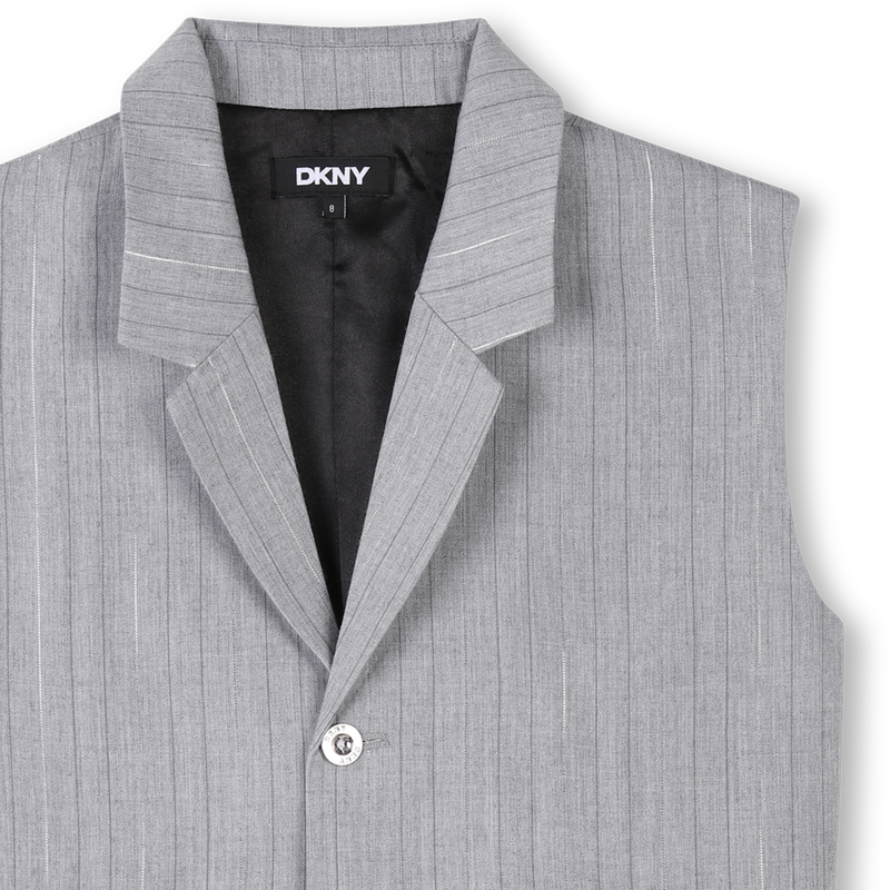 Sleeveless striped jacket DKNY 
                        GIRL