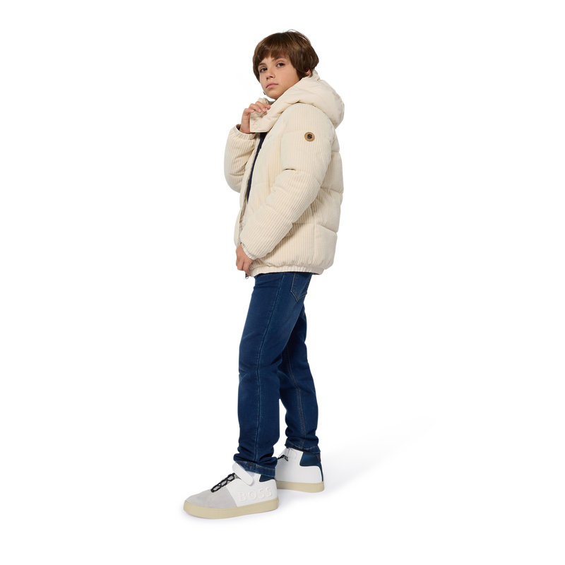 Bi-material down jacket BOSS 
                    BOY