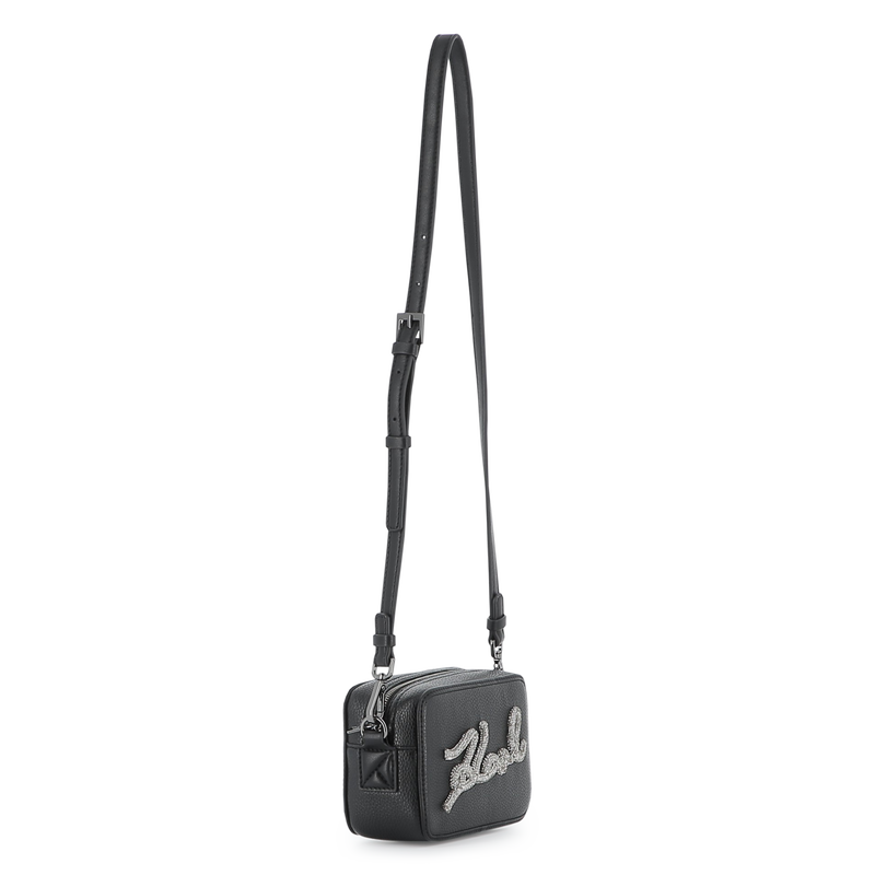 Handbag, grained and smooth coated textile KARL LAGERFELD KIDS 
                    GIRL