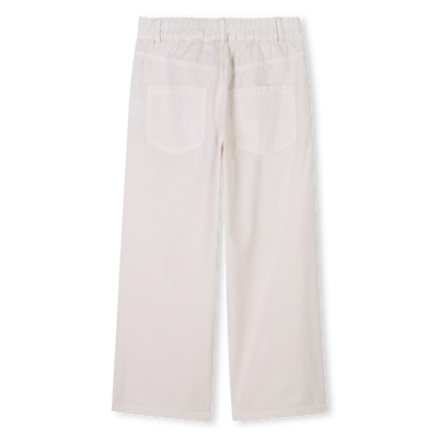 Flared poplin trousers KENZO KIDS GIRL