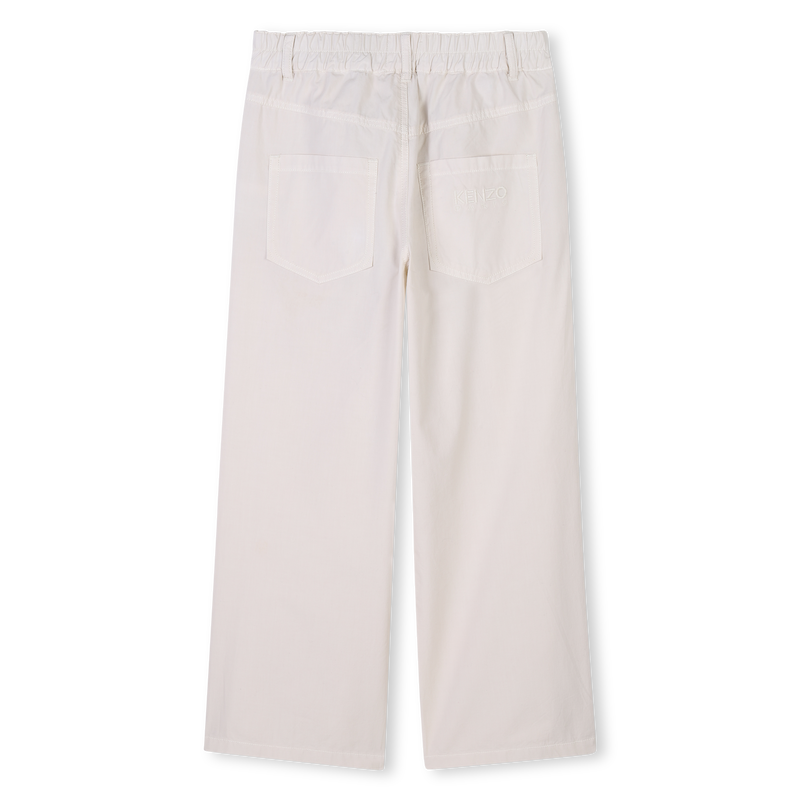 Flared poplin trousers KENZO KIDS 
                        GIRL