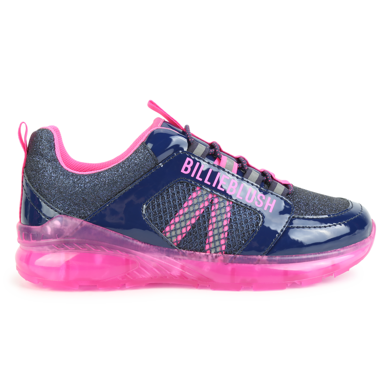 Glitter lace-up sneakers