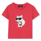 Short-sleeved T-shirt KARL LAGERFELD KIDS 
                    GIRL