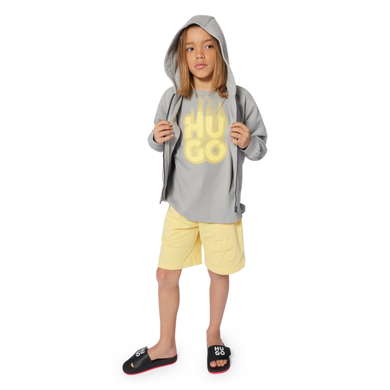 Hooded zipped sweatshirt HUGO 
                    BOY