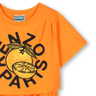 Layered Logo print dress KENZO KIDS 
                    GIRL