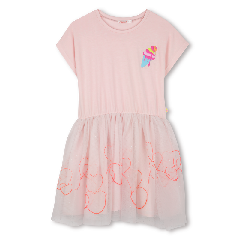 Bimaterial dress BILLIEBLUSH 
                    GIRL