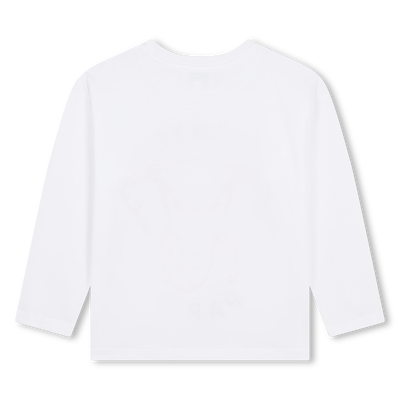 Long-Sleeved Cotton T-Shirt KENZO KIDS GIRL