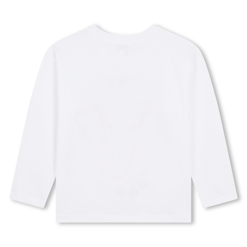 Long-Sleeved Cotton T-Shirt KENZO KIDS 
                    GIRL