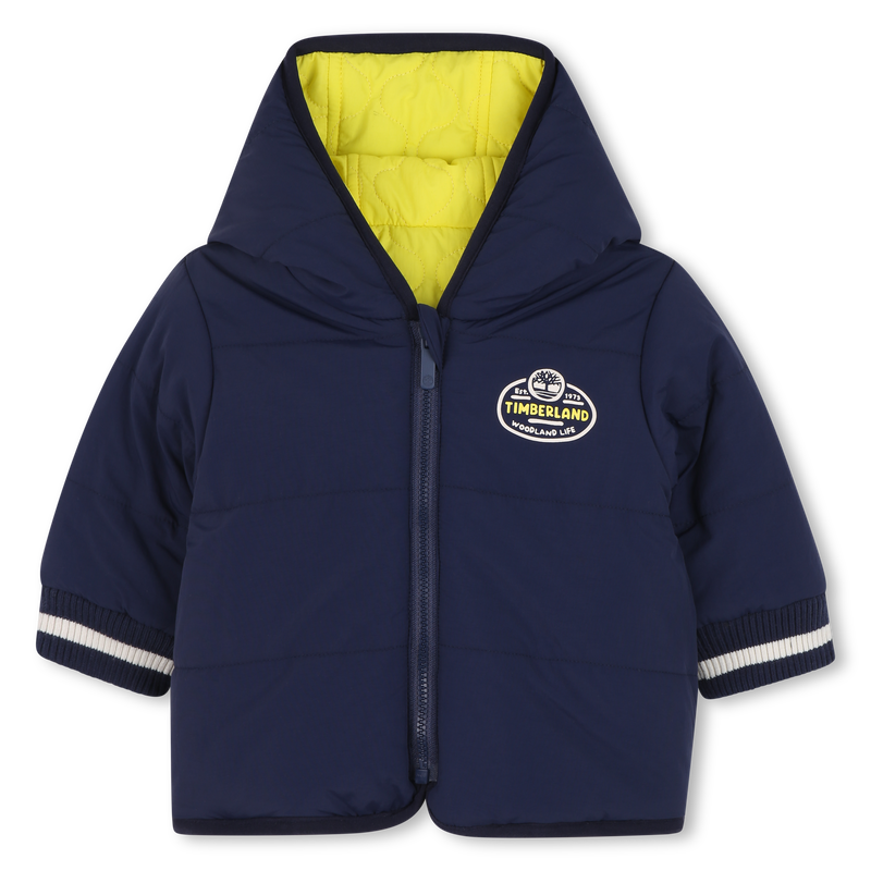 Reversible down jacket with warm hood TIMBERLAND 
                    BOY