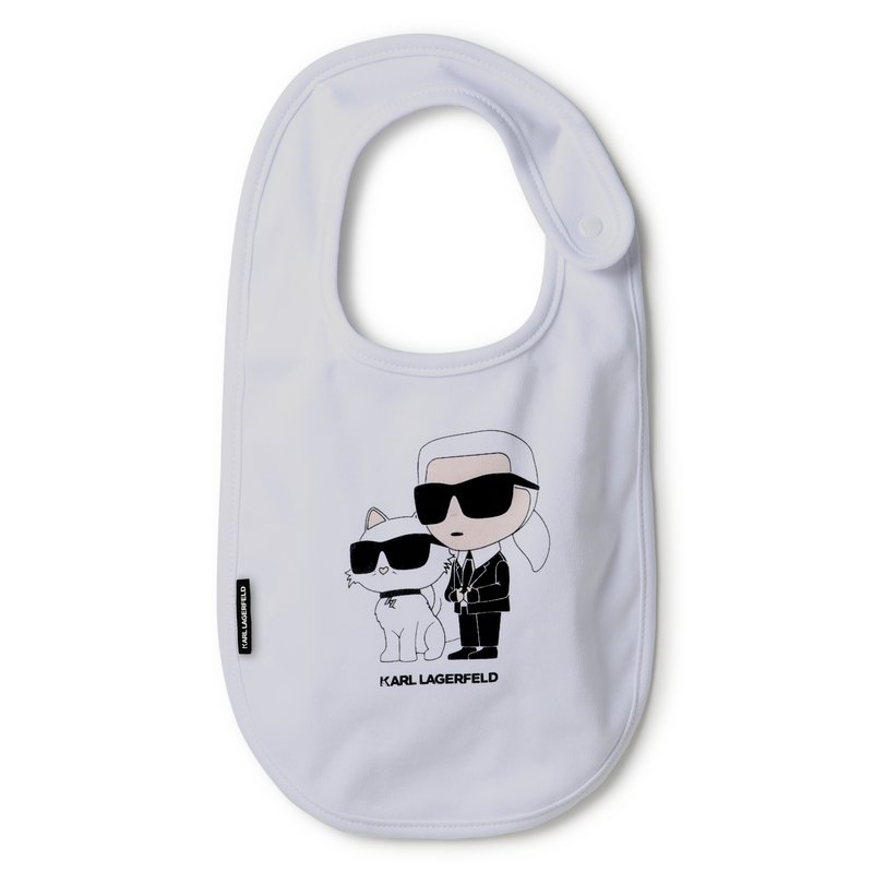 Set of 3 bibs with motifs KARL LAGERFELD KIDS 
                        UNISEX