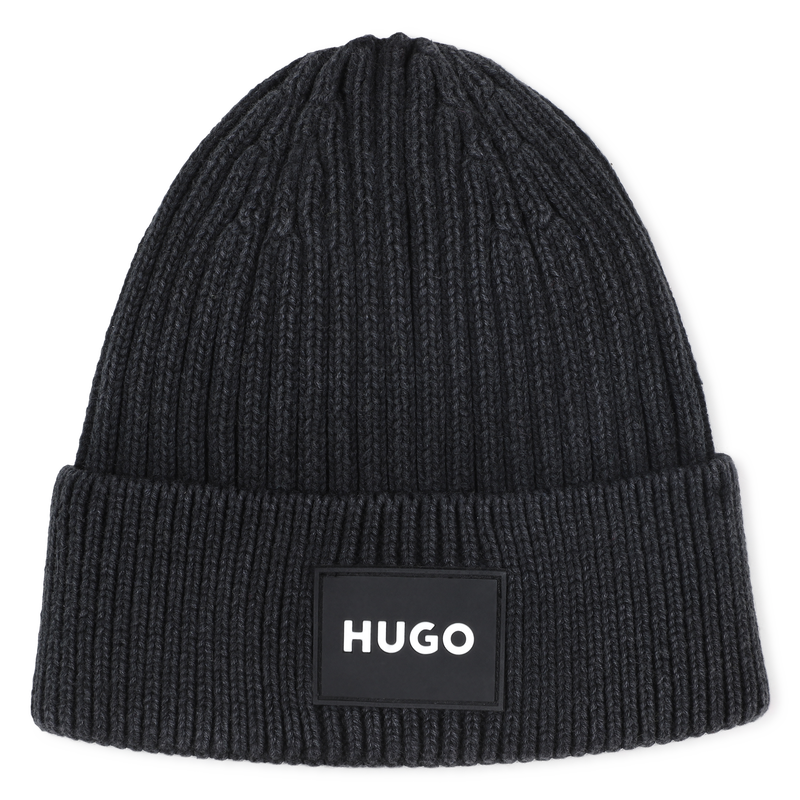 Faded knit hat HUGO 
                    UNISEX