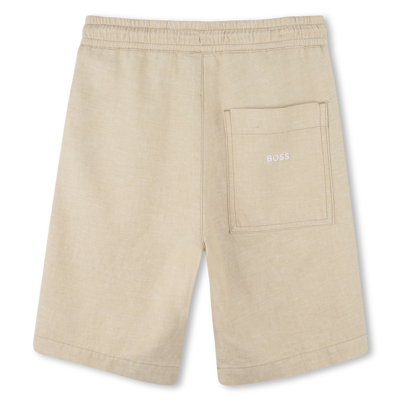 Cotton & linen Bermuda shorts BOSS 
                    BOY