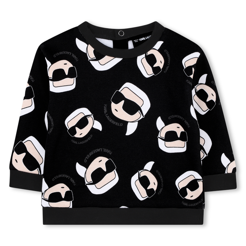 Brushed fleece sweatshirt KARL LAGERFELD KIDS 
                        BOY