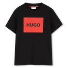 T-shirt, BLACK, hi-res
