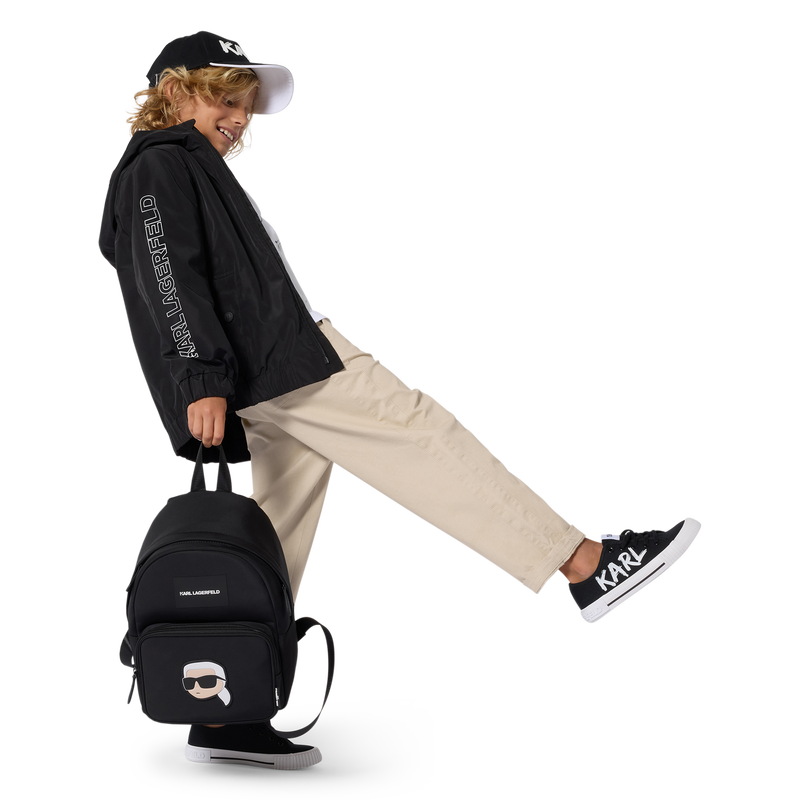 Hooded Windbreaker KARL LAGERFELD KIDS 
                        BOY