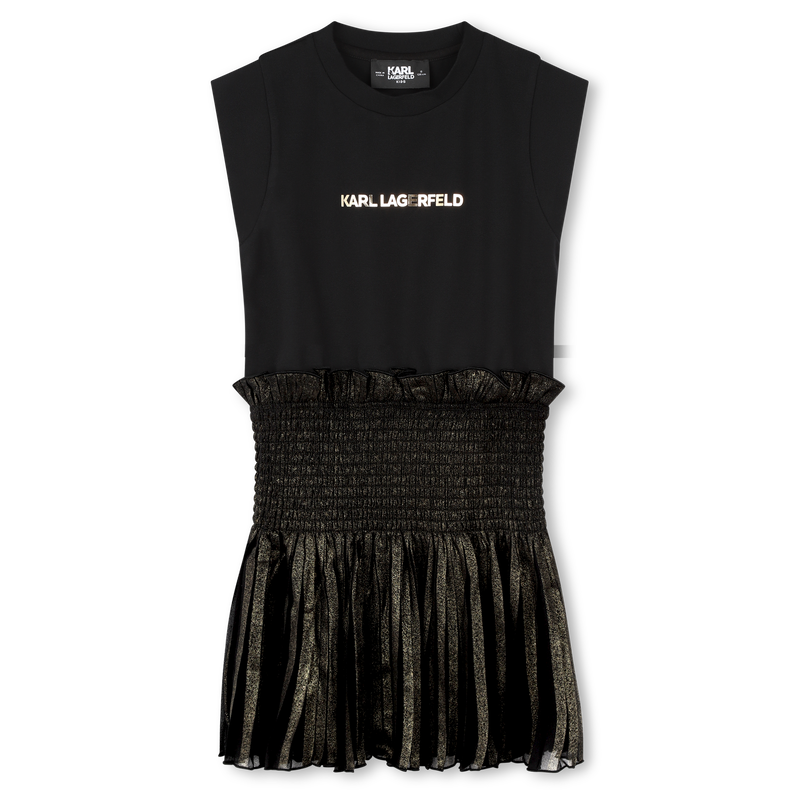 Multi-Material Dress KARL LAGERFELD KIDS 
                        GIRL
