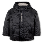 Polyester hooded down jacket KARL LAGERFELD KIDS 
                    BOY