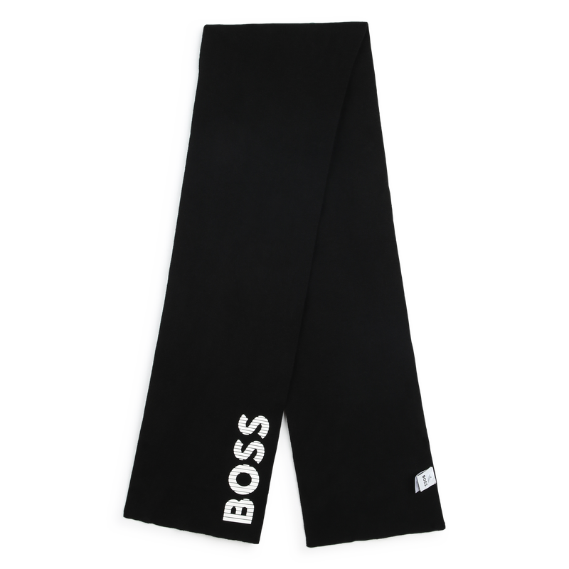 Knitted Cotton Scarf BOSS 
                        BOY