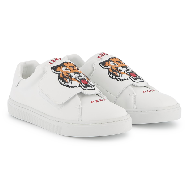 Leather Velcro sneakers