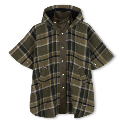Plaid cape coat CHLOE GIRL