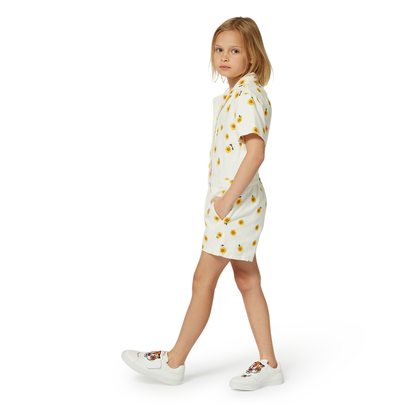 Cotton shorts romper KENZO KIDS 
                        GIRL