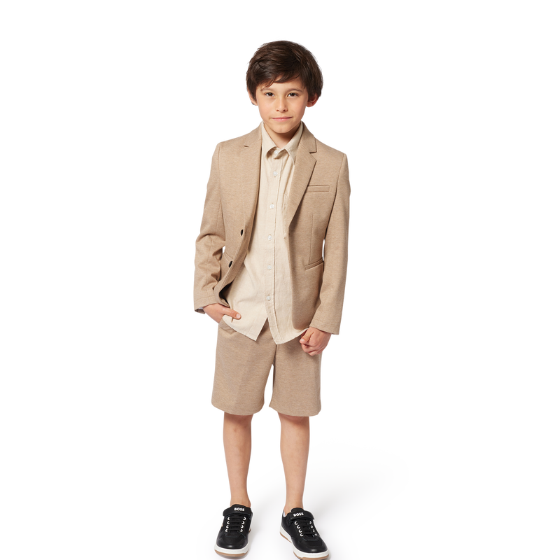 Cotton & linen Bermuda shorts BOSS 
                    BOY