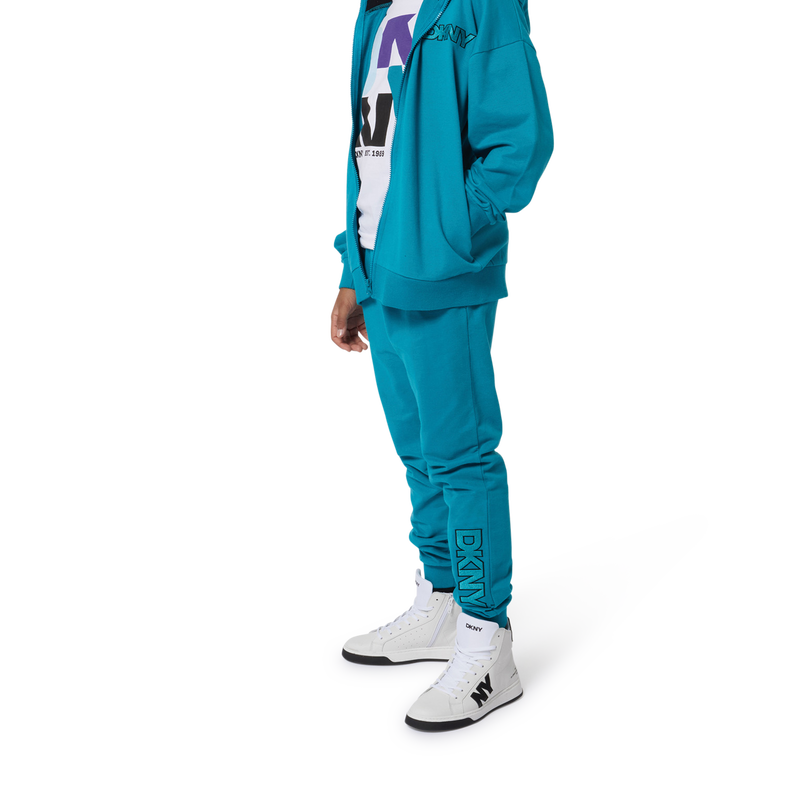 Hooded Fleece Cardigan DKNY 
                        UNISEX