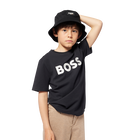 Cotton & linen Bermuda shorts BOSS 
                    BOY