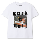 Short-sleeved T-shirt, WHITE, hi-res