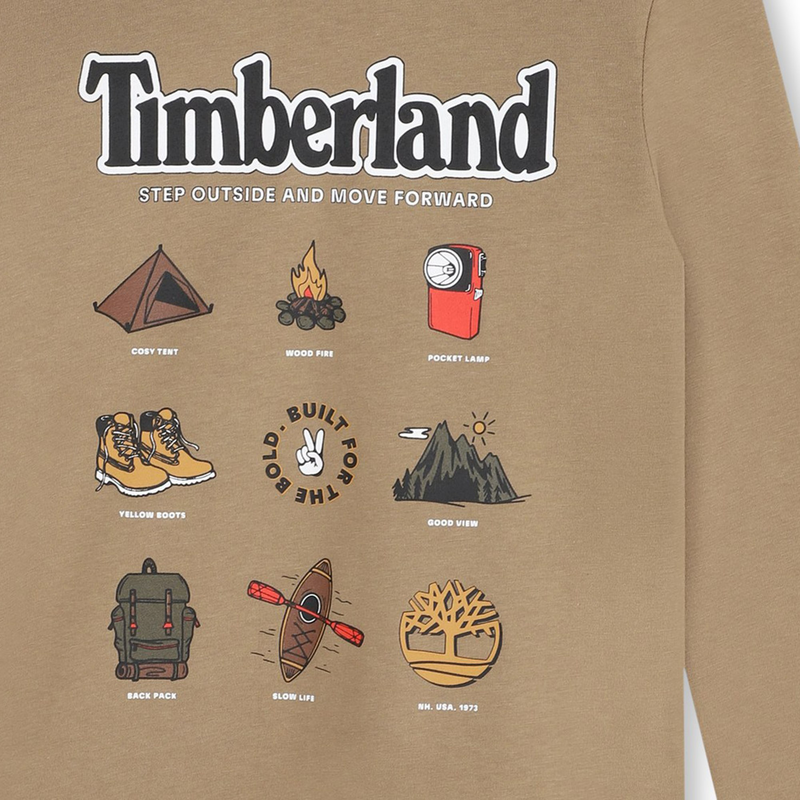 Graphic Print T-Shirt On Front TIMBERLAND 
                        BOY