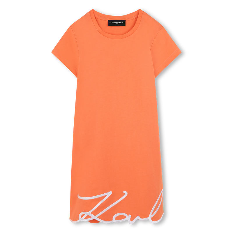 Embroidered dress KARL LAGERFELD KIDS 
                        GIRL