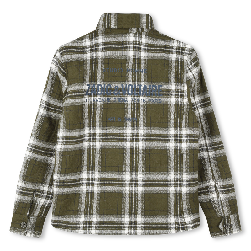 Quilted cotton shirt ZADIG VOLTAIRE 
                        BOY