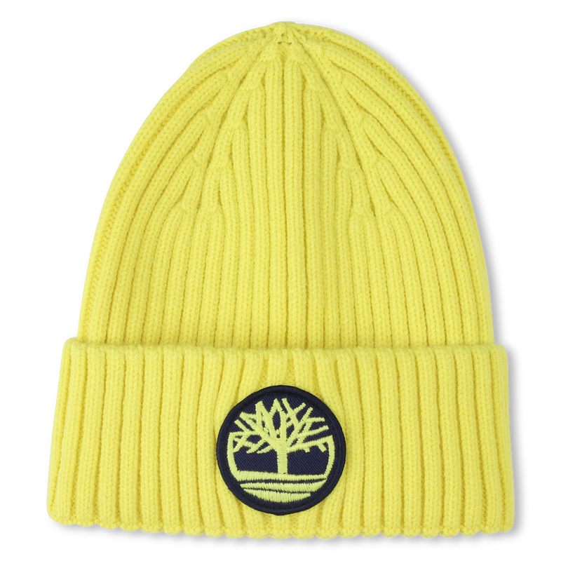 Knitted badge hat with logo TIMBERLAND 
                        BOY