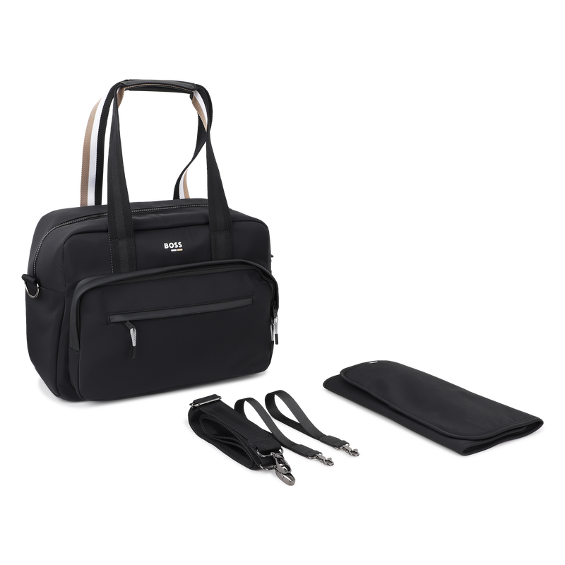 Diaper bag with tricolor laces BOSS 
                        UNISEX