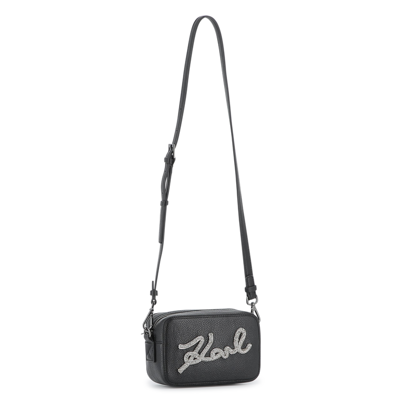 Handbag, grained and smooth coated textile KARL LAGERFELD KIDS 
                    GIRL